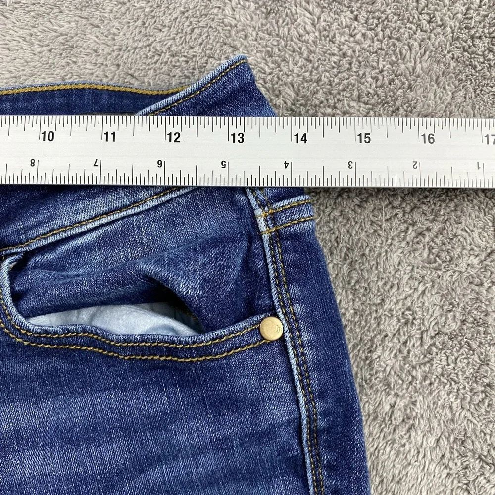 Judy Blue Skinny Fit Capri‎ Jeans Womens 7/28 Blue Mid Rise Denim